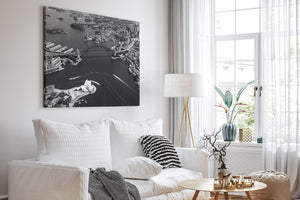 Sydney Harbour Aerial I BW - Sydney, NSW Australia