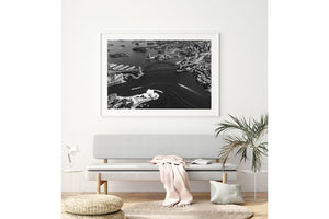 Sydney Harbour Aerial I BW - Sydney, NSW Australia