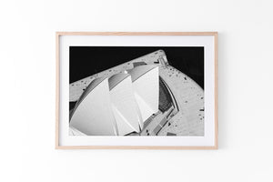 Sydney Opera House Aerial BW - Sydney, NSW Australia