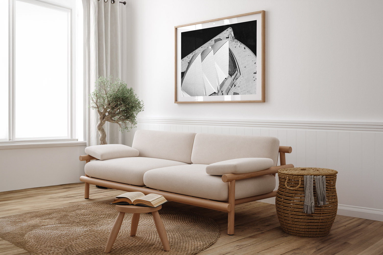 Sydney Opera House Aerial BW - Sydney, NSW Australia