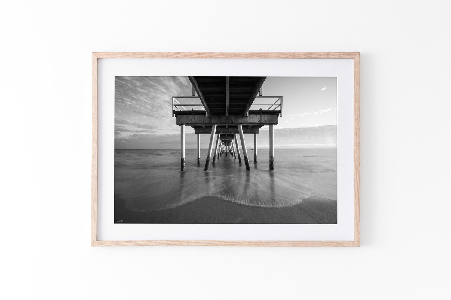 Torquay Jetty B&W - Hervey Bay, Australia