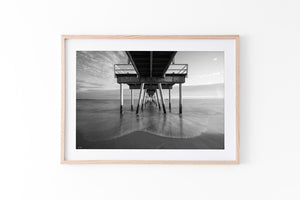 Torquay Jetty B&W - Hervey Bay, Australia