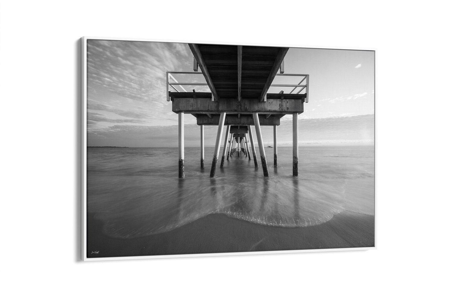 Torquay Jetty B&W - Hervey Bay, Australia