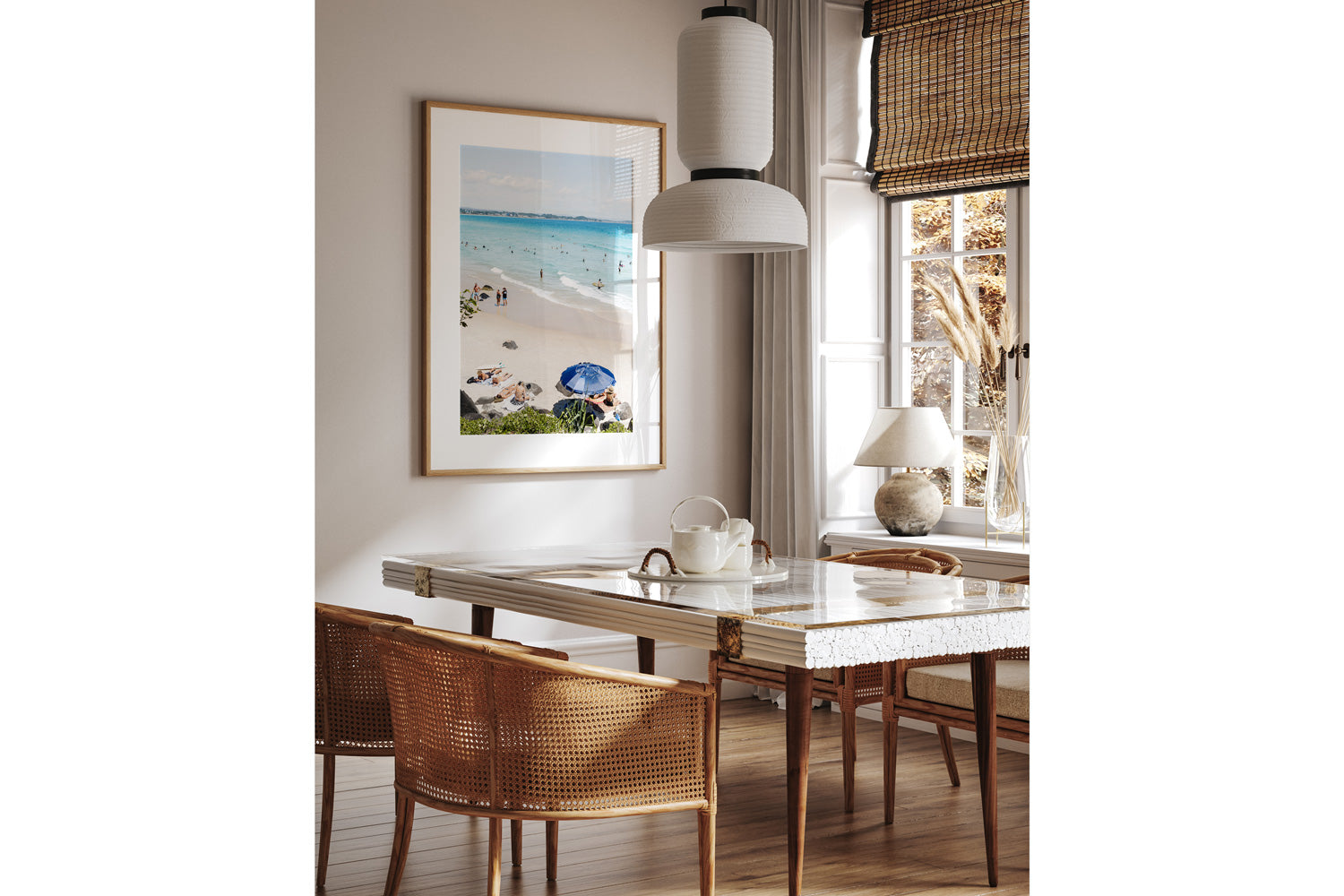 Umbrella Blue - Greenmount Beach, QLD AUstralia