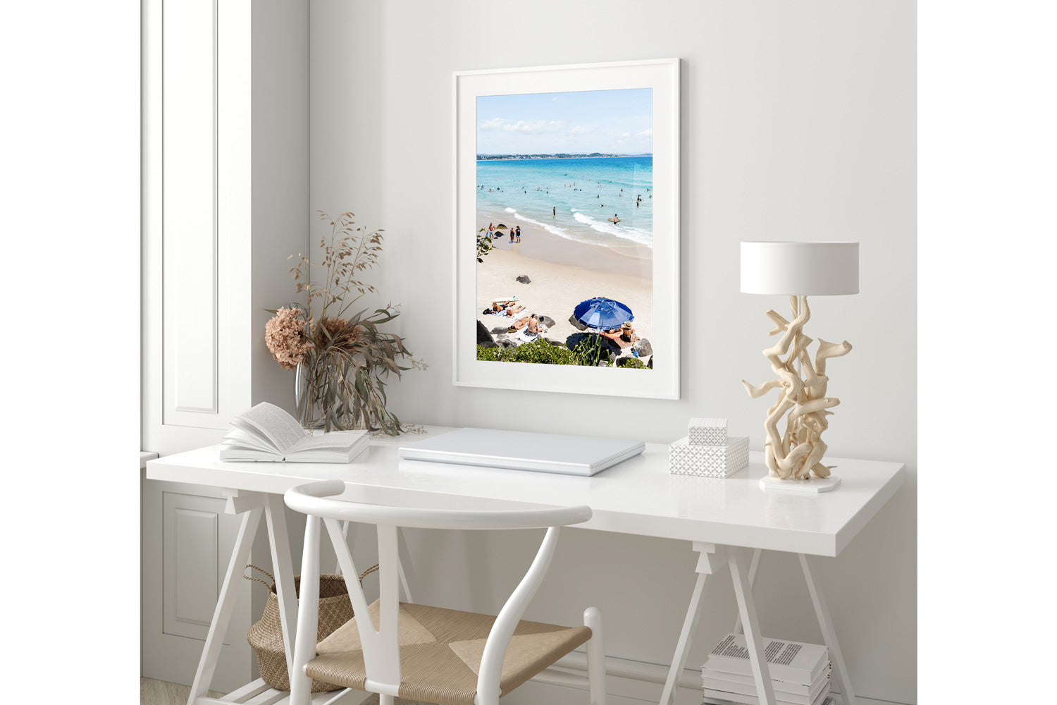 Umbrella Blue - Greenmount Beach, QLD AUstralia