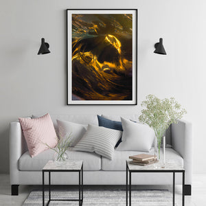 Abstract Light Portrait Black Frame