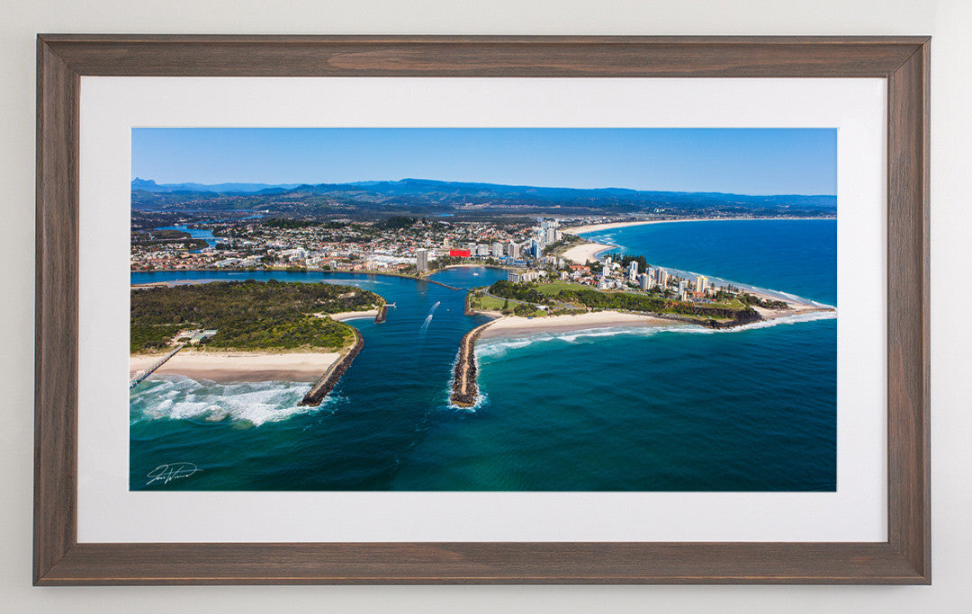 Beach Brown frame with white mat