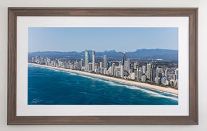 Beach Brown frame with white mat