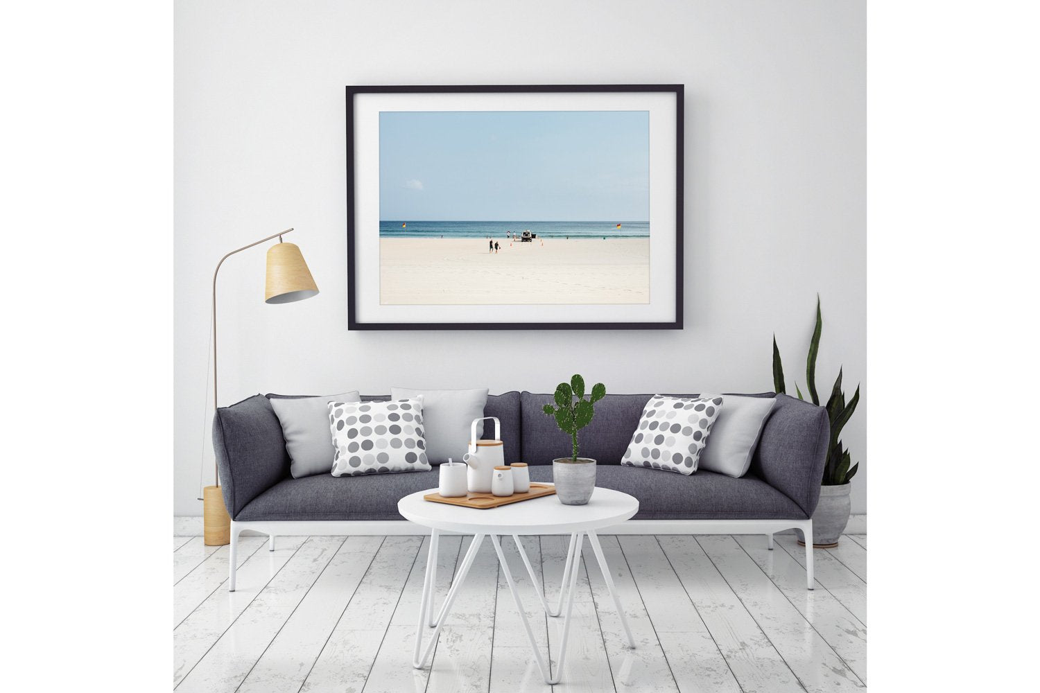 Gold Coast Lifestyle wall art black frame
