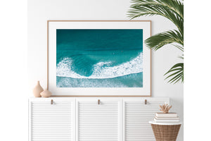 Aerial beach print