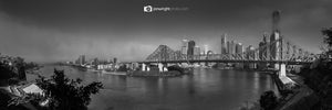 Brisbane City Fog Pano - Brisbane city, QLD Australia