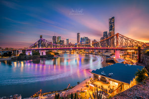 Brisbane Story Bridge Sunset Photography artwork