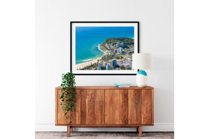 Burleigh Heads Print black frame