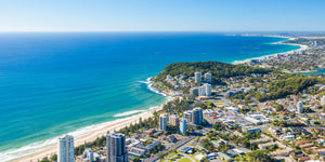Burleigh Heads Gold Coast Panorama Aerial Print