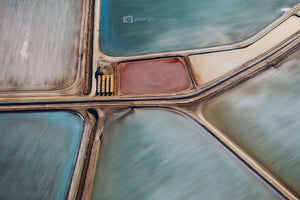 Salt ponds useless loop western australia red centre abstract wall art