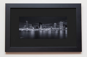 Classic black frame with black mat