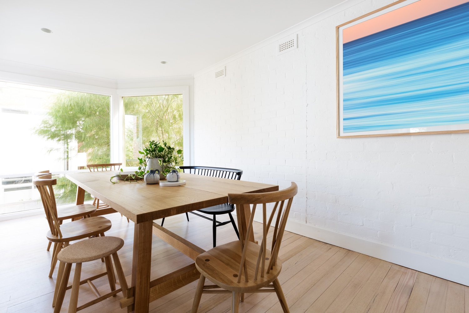 Beach house style abstract print