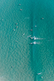 Currumbin beach print aerial surf photography