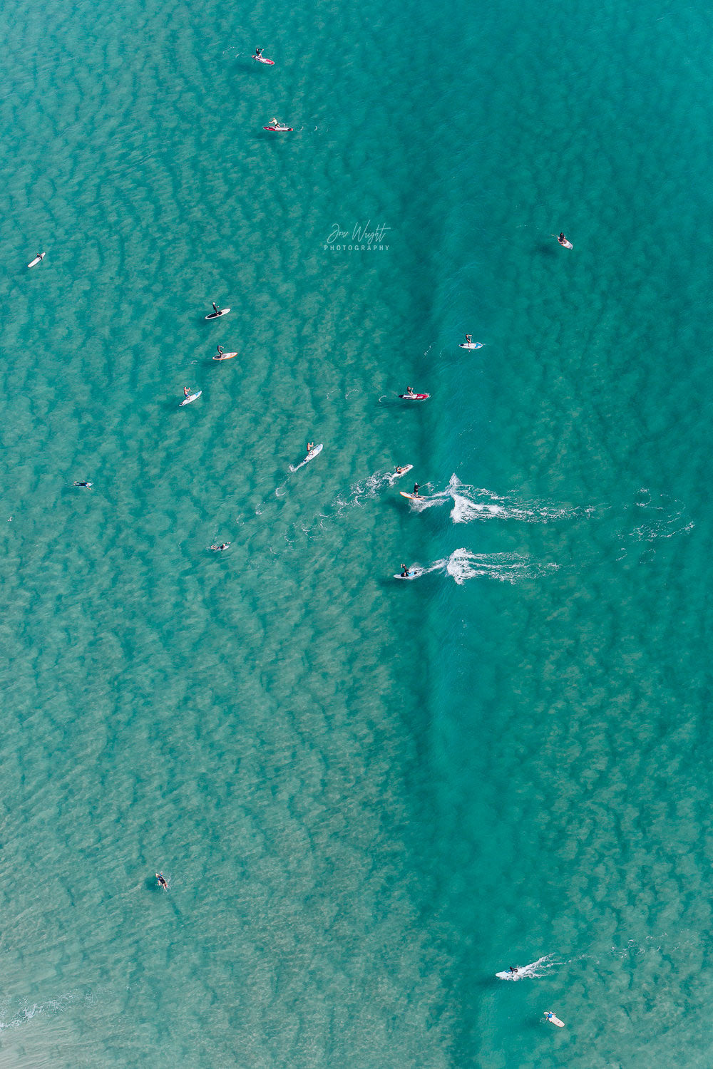 Currumbin beach print aerial surf photography