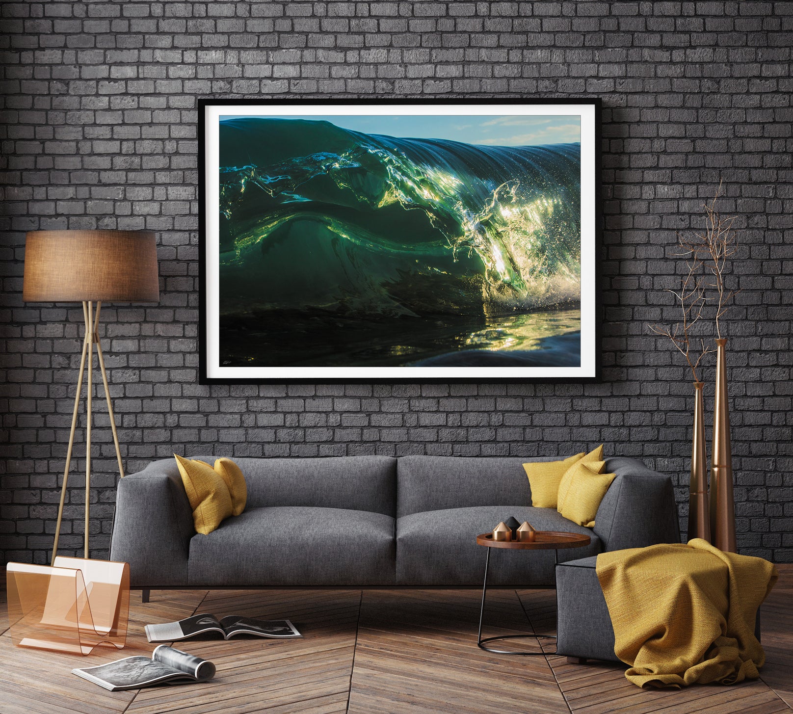 Emerald Palace Black Frame - Ocean Art Gold Coast