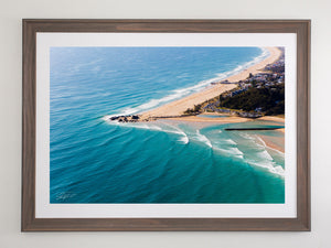 Beach Brown frame with white mat