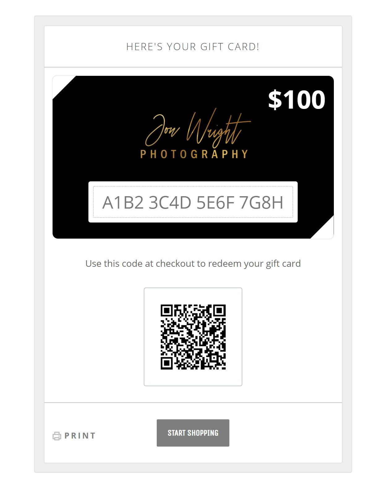 E-Gift Card