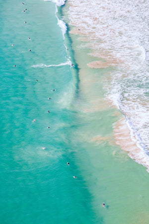 Burleigh Heads Aerial Print Gold Coast Surfers