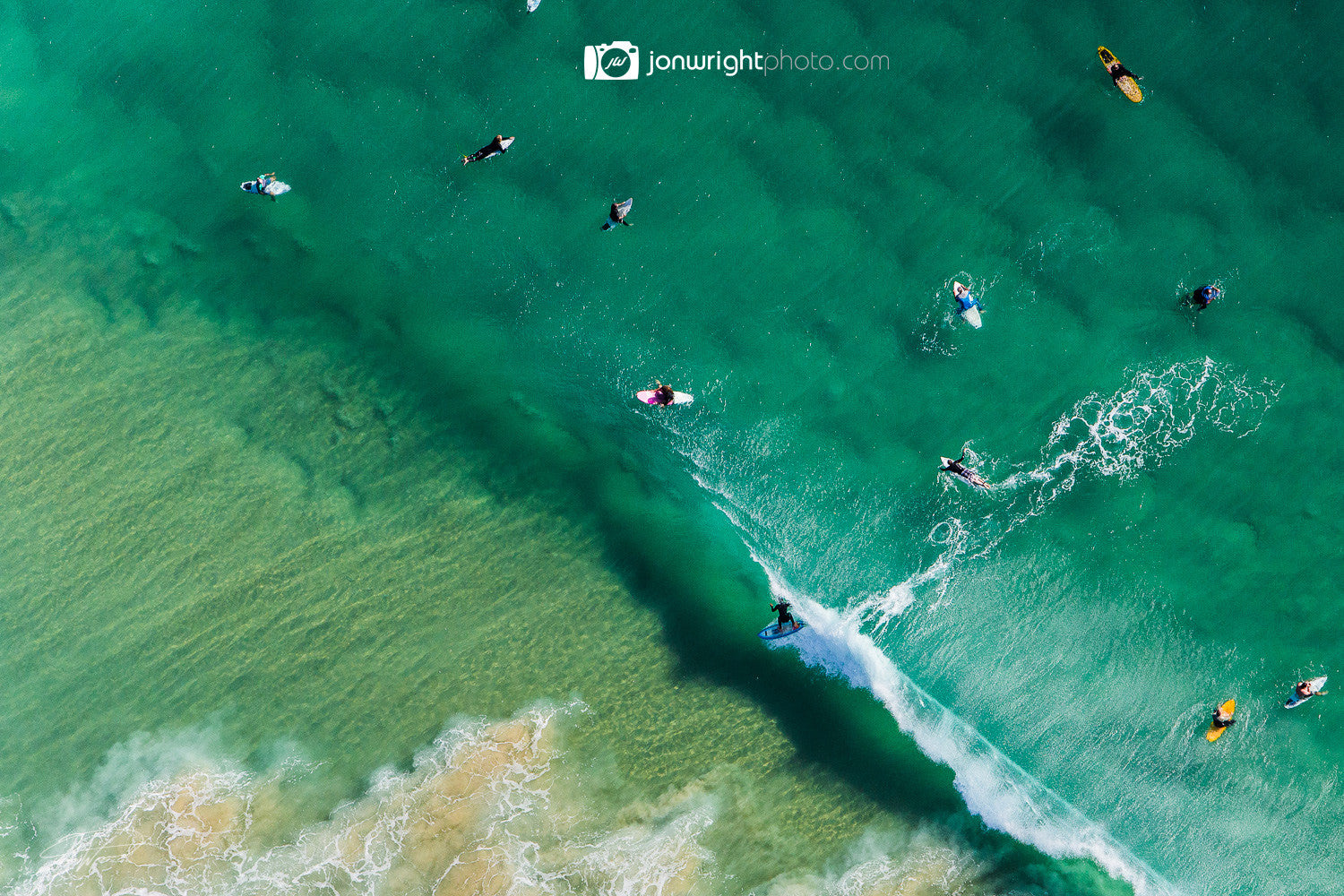 Barrel from above - Currumbin - QLD, Australia