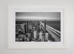 Surfers Paradise B&W Cityscape - Gold Coast, Australia