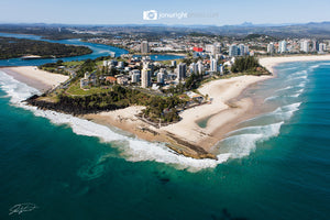 Coolangatta Aerial artwork photograph