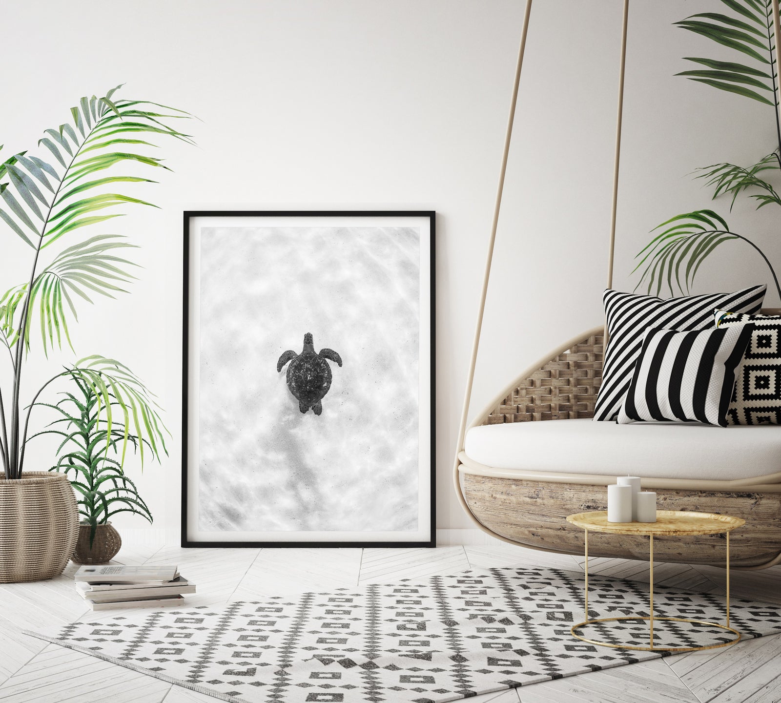 Turtle Print - Waimea Bay, Oahu. Hawaii