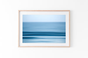 Oak frame beach surf wall art