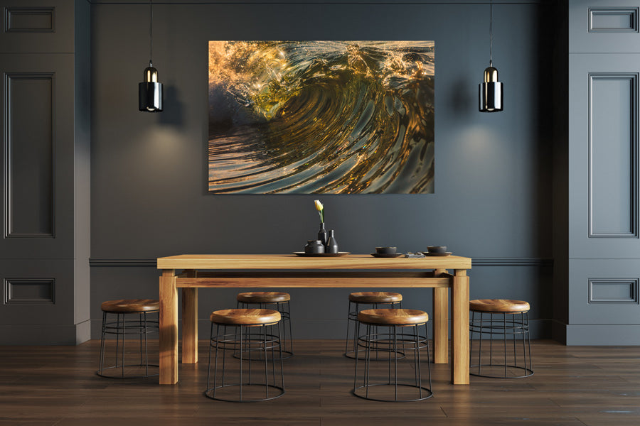 Left Hander Coloured Mini Wave Print