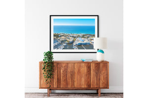 Marina Mirage Gold Coast wall art print oak frame 