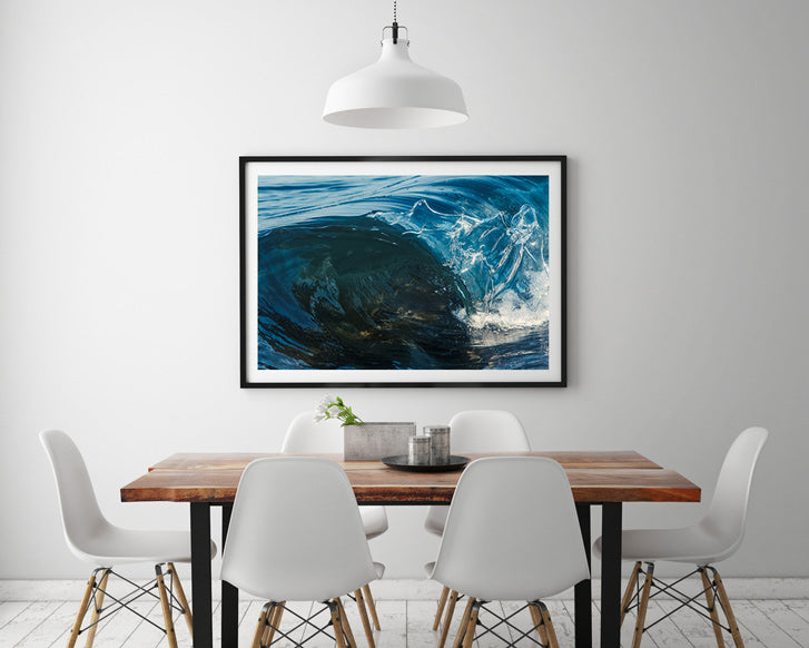 Mini Reef Framed in Black - Ocean Art Australia