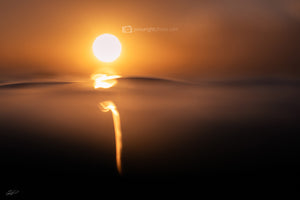 Abstract Ocean Print, Sunrise