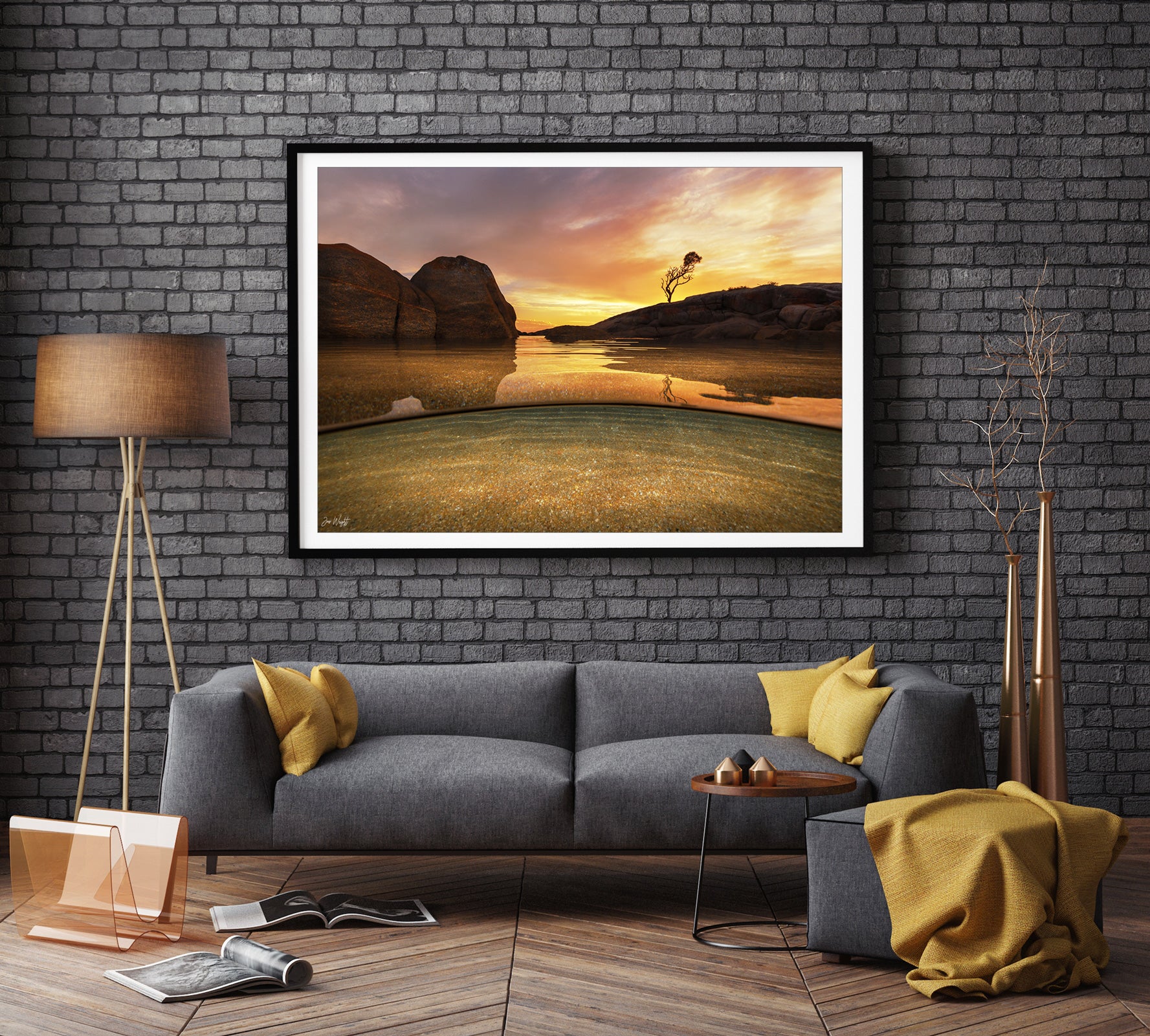 Reflections Of Fire - Bay Of Fire Tasmania