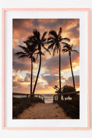 Palm Tree Beach Print