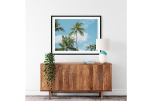 Tropical Palm Print - Turtle Bay, Hawaii