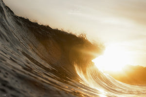 Sunset Wave Photography and ocean art prints
