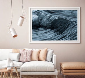 Quicksilver Wave Photos and Surf Art White Frame