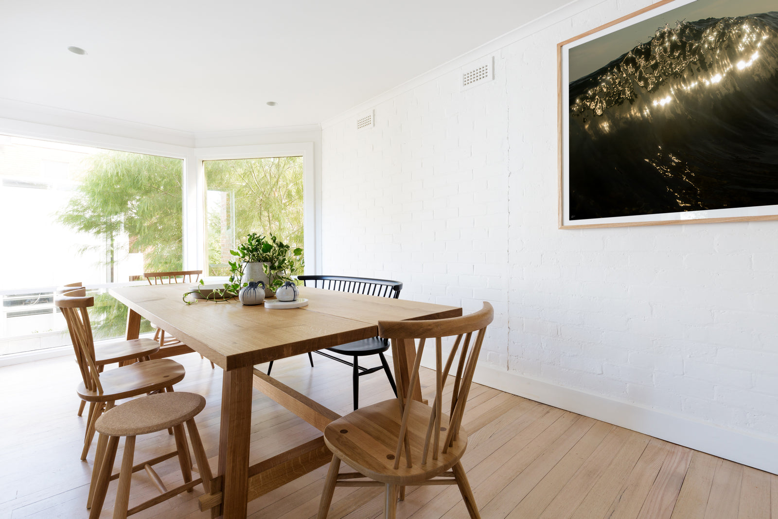 Refracted Ripple Wave Photo Black and Gold