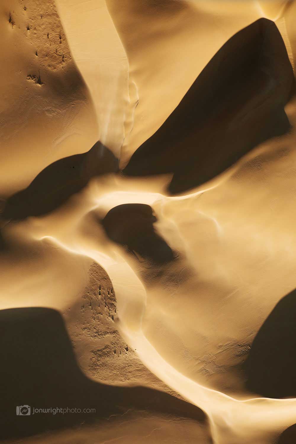 Sand dunes photographed at sunset in Western Australia