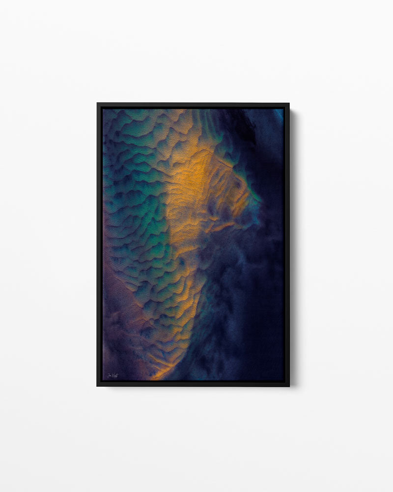 Seahorse Abstract Print Float Frame Black