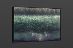 Float Frame Canvas Wave Print