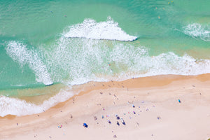 Abstract Aerial Beach Print Gold Coast