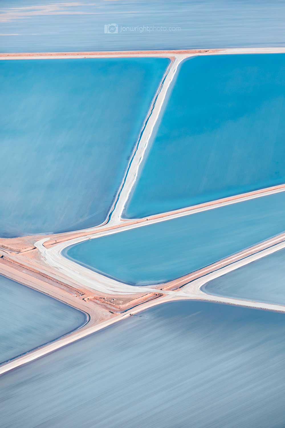 Useless Loop Salt Ponds Abstract Aerial Print