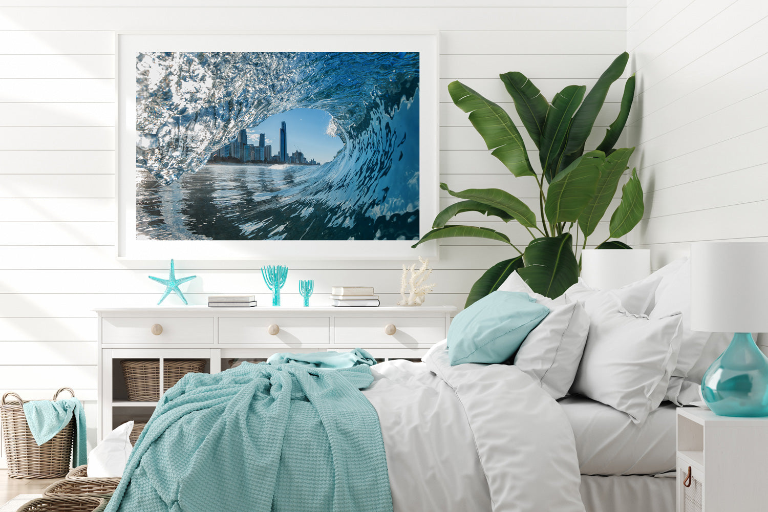 Surfers Paradise Wave Print Landscaphe photo