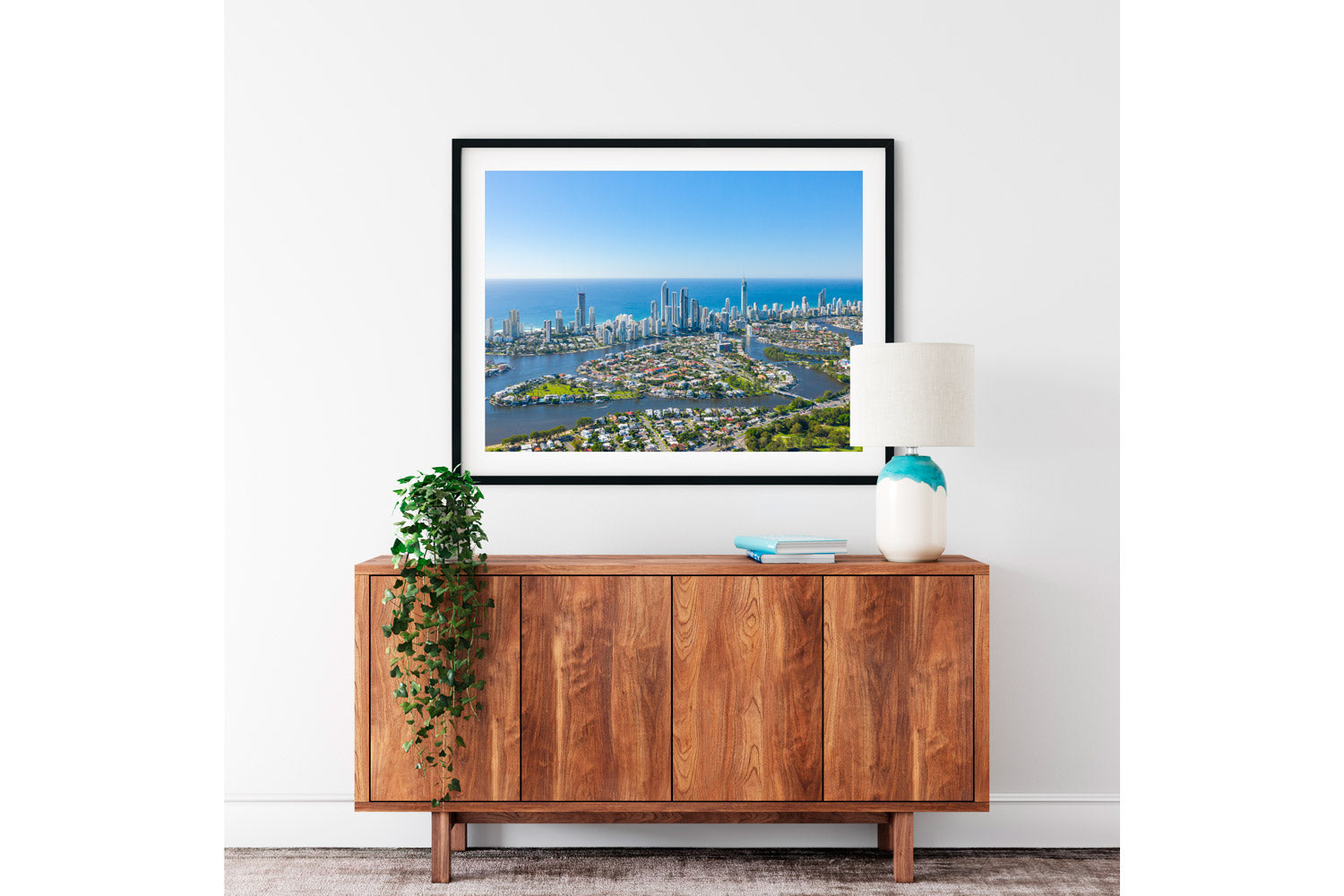 Chevron Island Surfers Paradise Black Frame