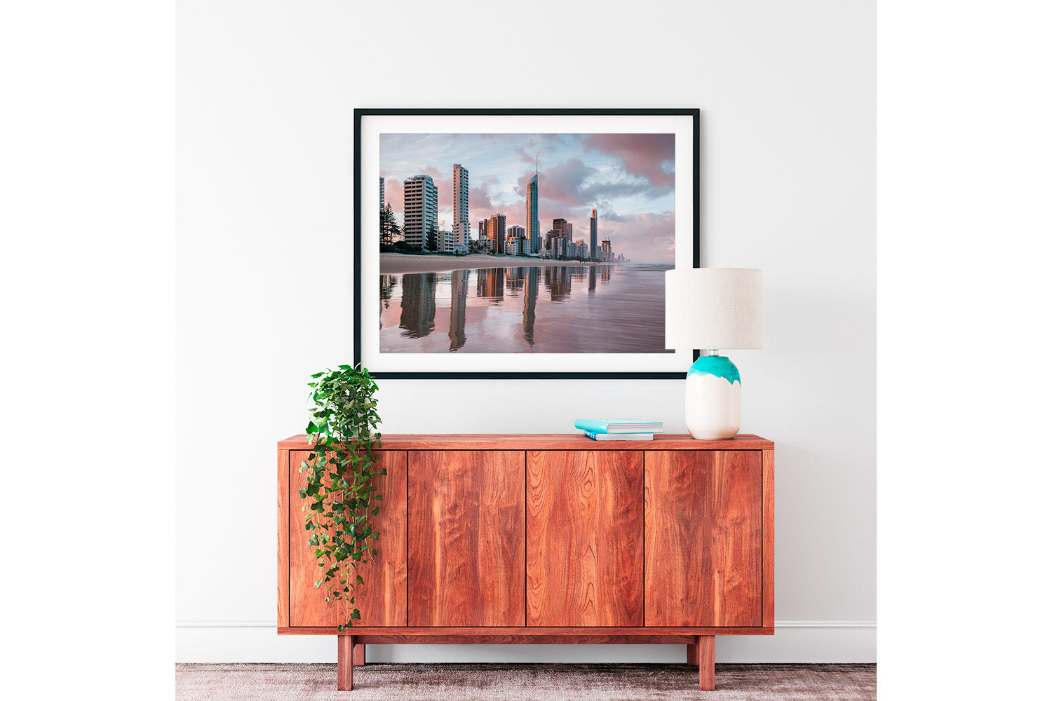 Gold Coast Print Black Frame